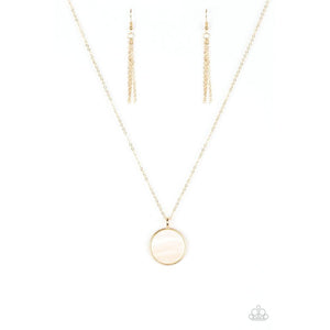 Shimmering Seashores Gold Necklace - Paparazzi - Dare2bdazzlin N Jewelry