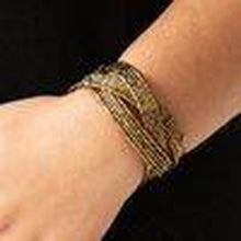 Load image into Gallery viewer, Shooting Stars - Brass Bracelet - Paparazzi - Dare2bdazzlin N Jewelry
