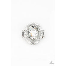 Load image into Gallery viewer, Show Glam White Ring - Paparazzi - Paparazzi - Dare2bdazzlin N Jewelry
