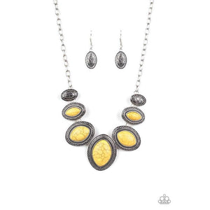 Sierra Serenity Yellow Necklace - Paparazzi - Dare2bdazzlin N Jewelry