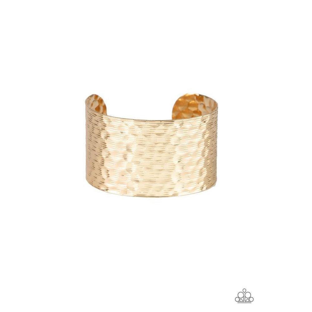 Simmering Shimmer - Gold Bracelet - Paparazzi - Dare2bdazzlin N Jewelry