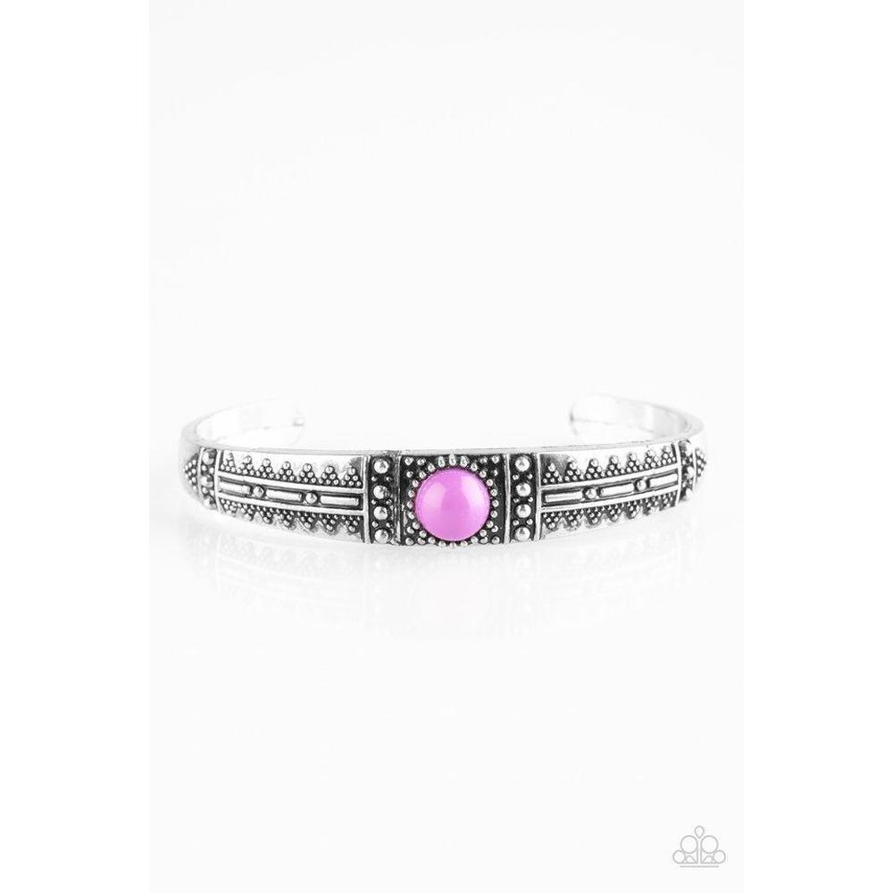 Singing Sahara - Purple Bracelet - Paparazzi - Dare2bdazzlin N Jewelry