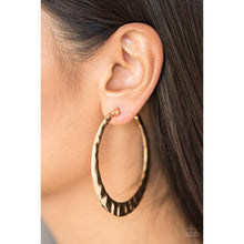 Load image into Gallery viewer, Slayers gonna Slay Gold Earrings - Paparazzi - Dare2bdazzlin N Jewelry
