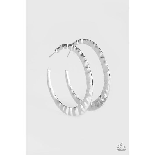 Slayers Gonna Slay Silver Earrings - Paparazzi - Paparazzi - Dare2bdazzlin N Jewelry