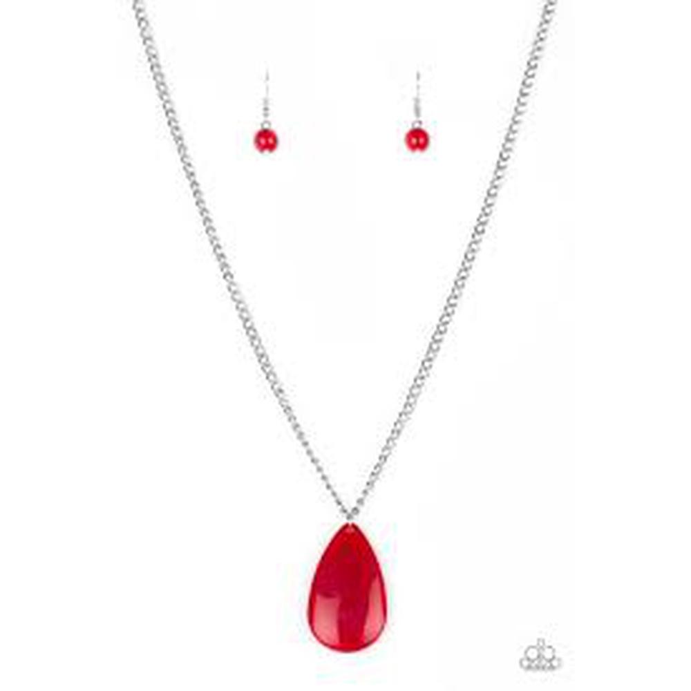 So Pop-YOU-lar - Red Necklace - Paparazzi - Dare2bdazzlin N Jewelry