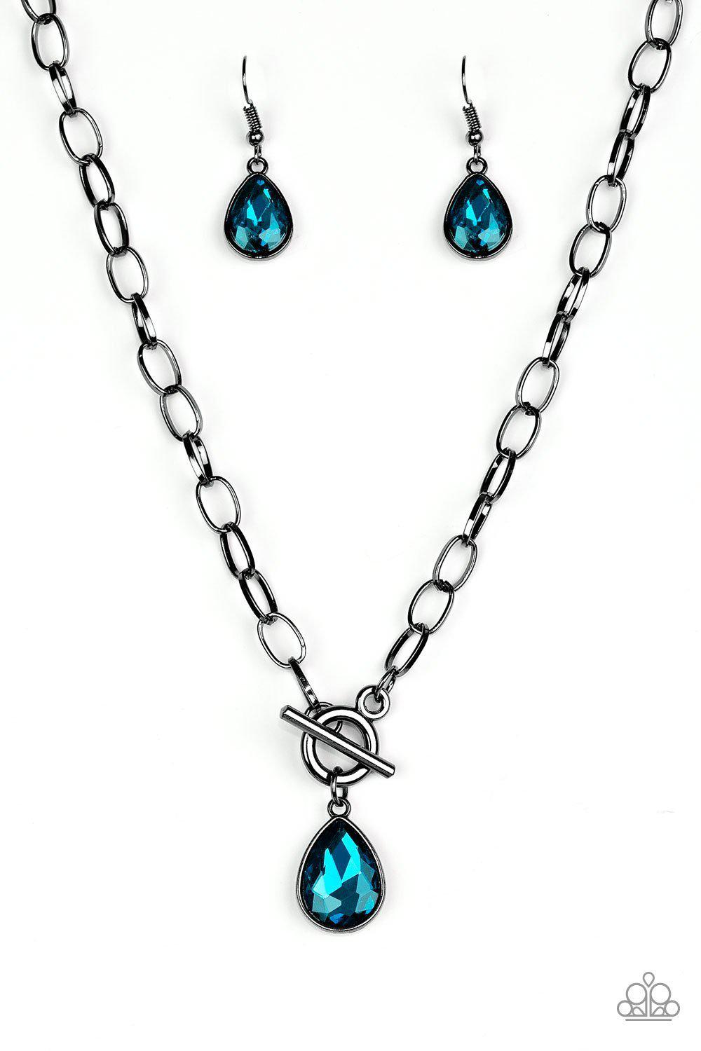 So Sorority - Blue Necklace - Paparazzi - Dare2bdazzlin N Jewelry