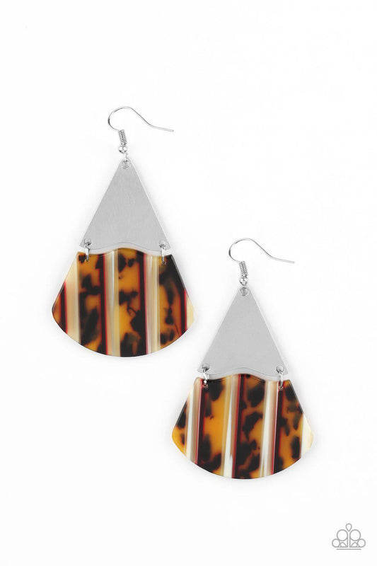 Social Animal - Yellow Earring - Paparazzi - Dare2bdazzlin N Jewelry