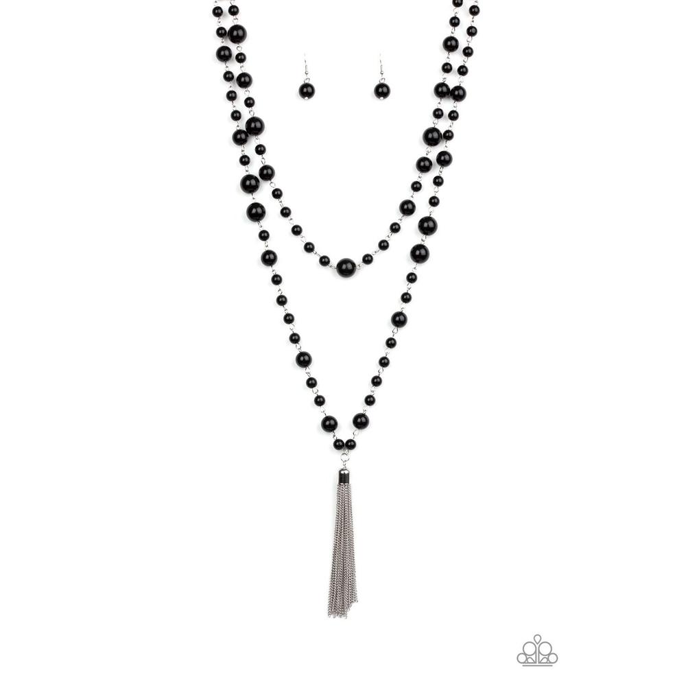 Social Hour Black Necklace  - Paparazzi - Dare2bdazzlin N Jewelry
