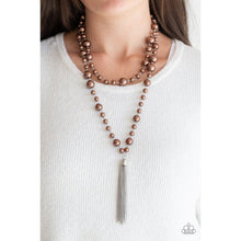 Load image into Gallery viewer, Social Hour Brown Necklace - Paparazzi - Dare2bdazzlin N Jewelry
