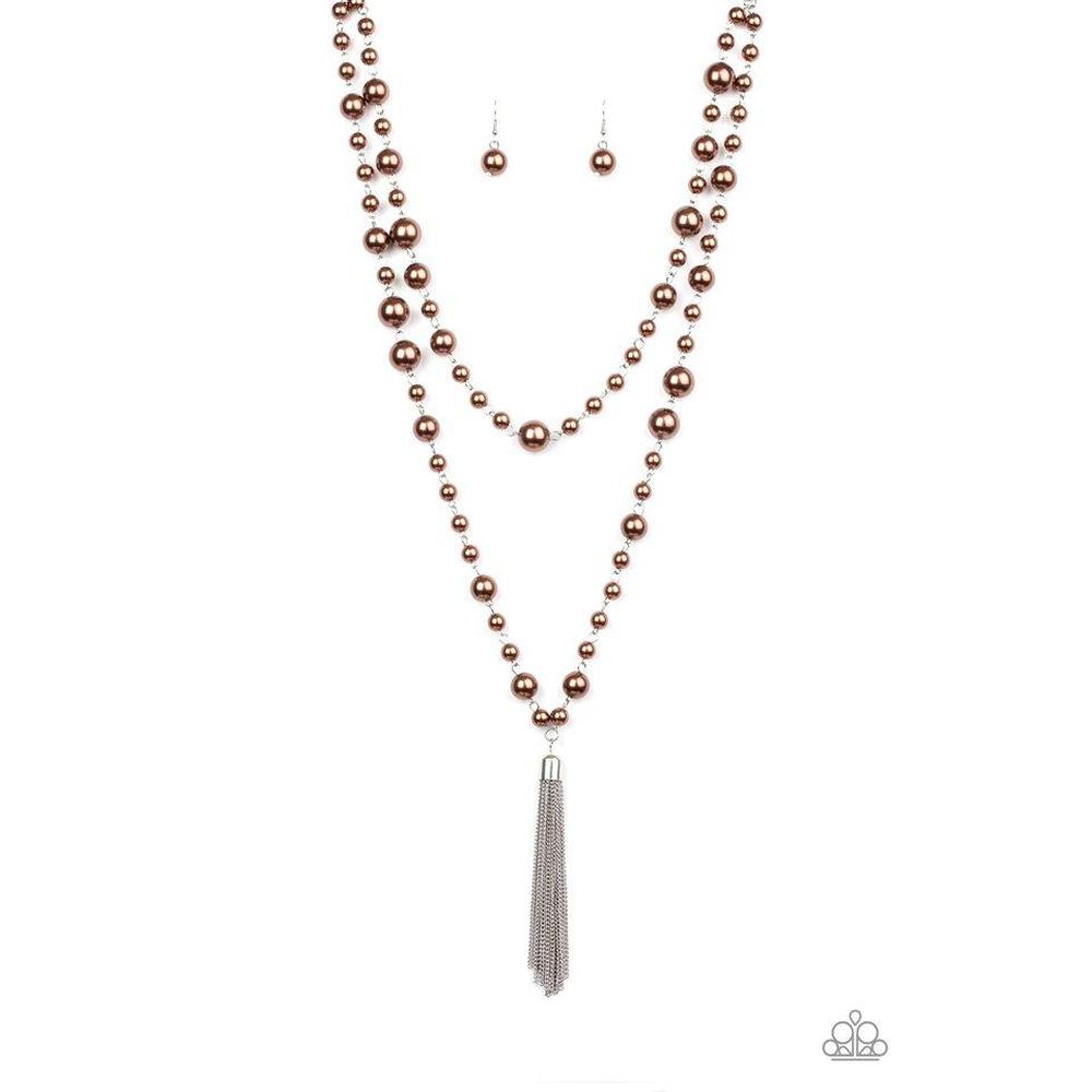 Social Hour Brown Necklace - Paparazzi - Dare2bdazzlin N Jewelry