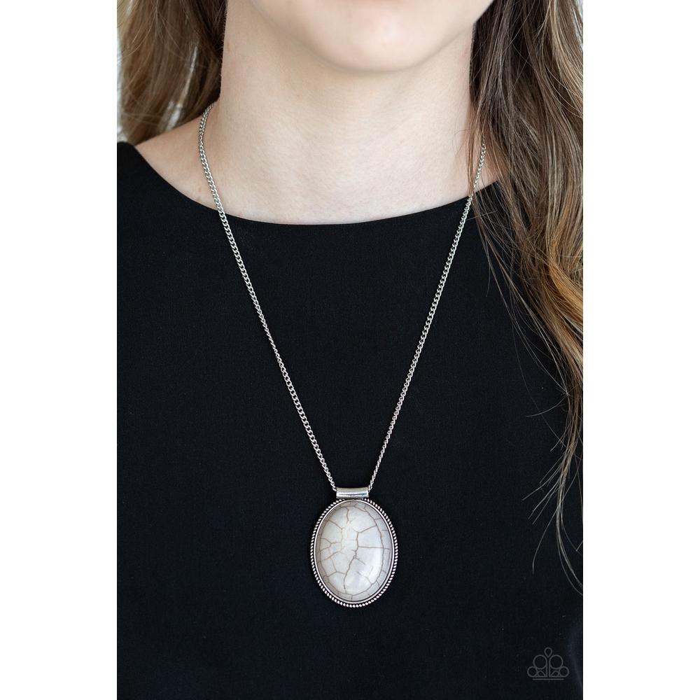Southwest Showdown - Silver Necklace - Paparazzi - Dare2bdazzlin N Jewelry