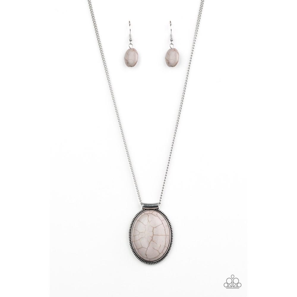 Southwest Showdown - Silver Necklace - Paparazzi - Dare2bdazzlin N Jewelry