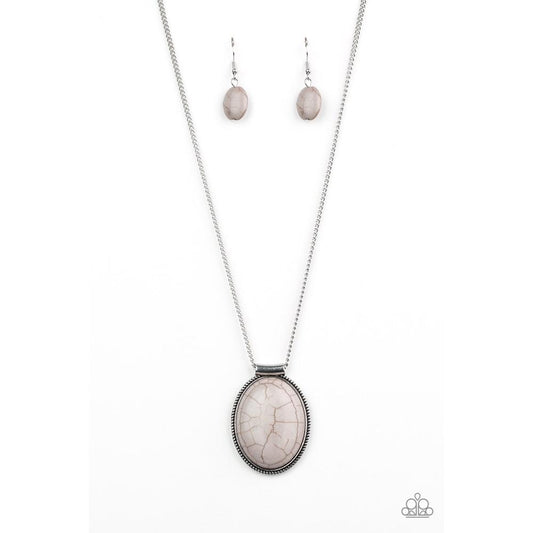 Southwest Showdown - Silver Necklace - Paparazzi - Dare2bdazzlin N Jewelry