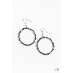 Spark Their Attention Silver Earrings - Paparazzi - Dare2bdazzlin N Jewelry