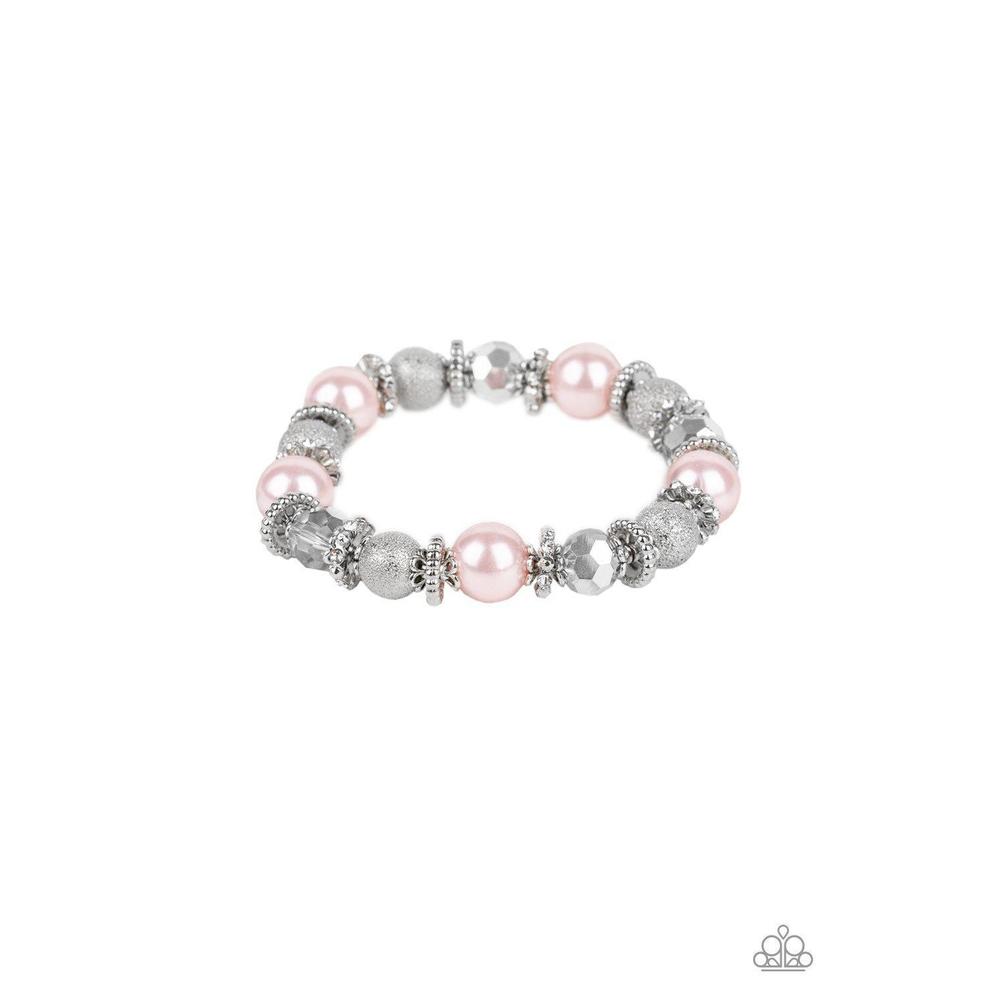 Sparkling Conversation Pink Bracelet - Paparazzi - Dare2bdazzlin N Jewelry