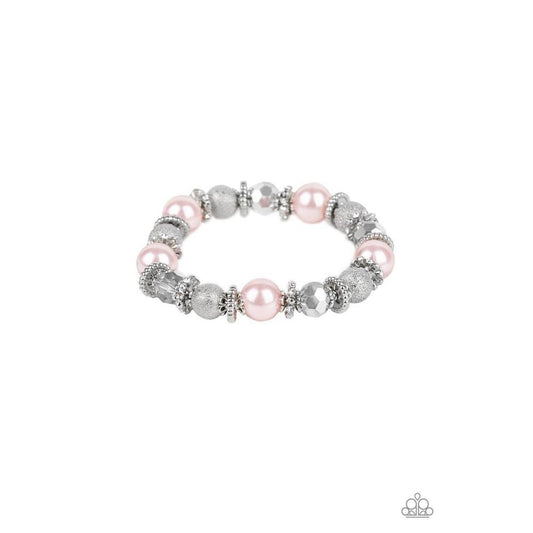 Sparkling Conversation Pink Bracelet - Paparazzi - Dare2bdazzlin N Jewelry