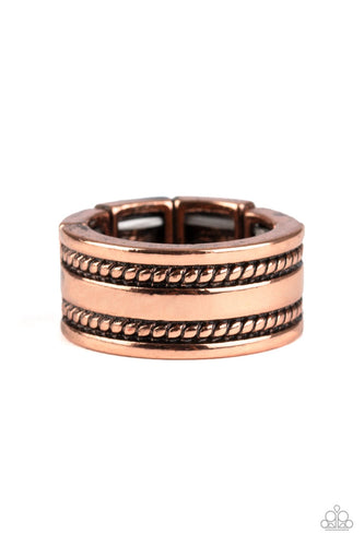 Special Ops - Copper Ring - Paparazzi - Dare2bdazzlin N Jewelry