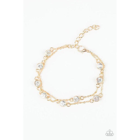 Spotlight Starlight - Gold Bracelet - Paparazzi - Dare2bdazzlin N Jewelry
