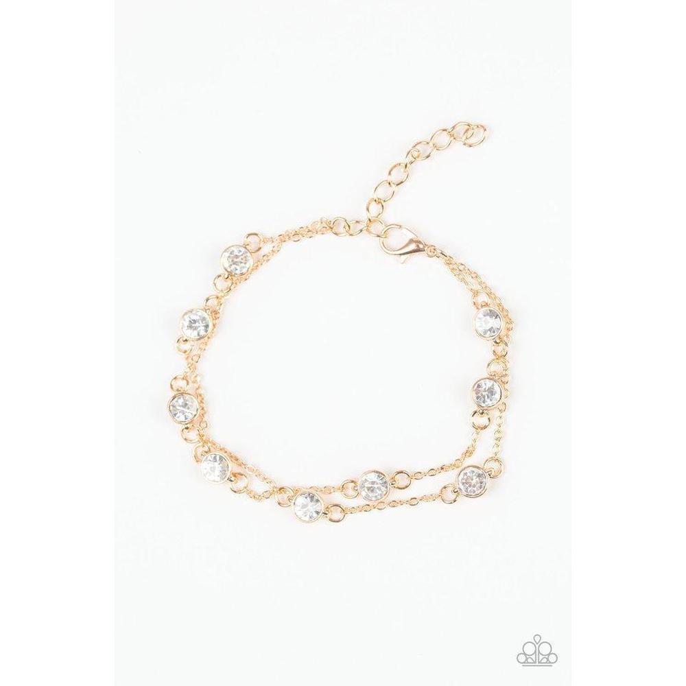 Spotlight Starlight - Gold Bracelet - Paparazzi - Dare2bdazzlin N Jewelry