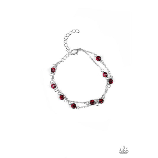 Spotlight Starlight - Red Bracelet - Paparazzi - Dare2bdazzlin N Jewelry