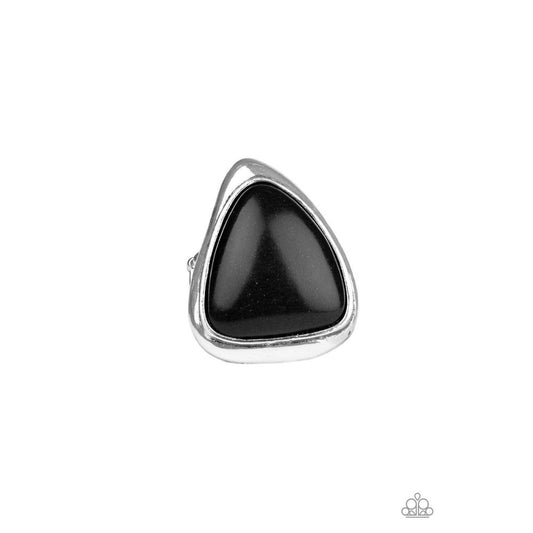 Srone Scene Black Ring - Paparazzi - Dare2bdazzlin N Jewelry