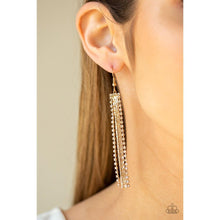 Load image into Gallery viewer, Starlit Tassels - Gold Earrings - Paparazzi - Dare2bdazzlin N Jewelry
