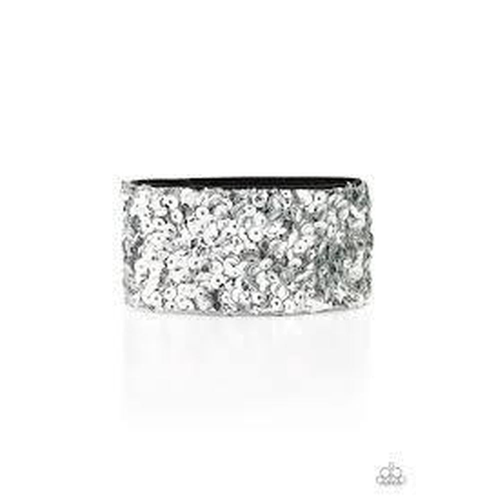 Starry Sequins Silver Urban Bracelet - Paparazzi - Dare2bdazzlin N Jewelry