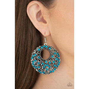 Starry Showcase - Blue Earrings - Paparazzi - Dare2bdazzlin N Jewelry