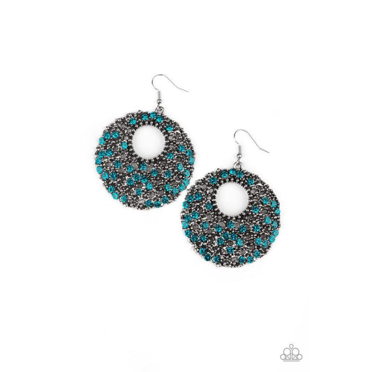 Starry Showcase - Blue Earrings - Paparazzi - Dare2bdazzlin N Jewelry