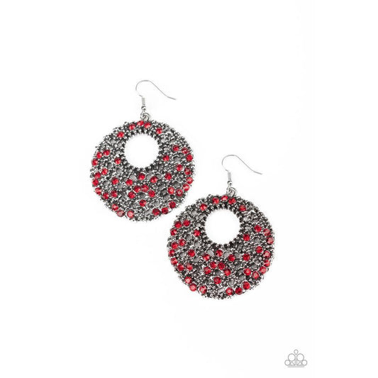 Starry Showcase - Red Earrings - Paparazzi - Dare2bdazzlin N Jewelry