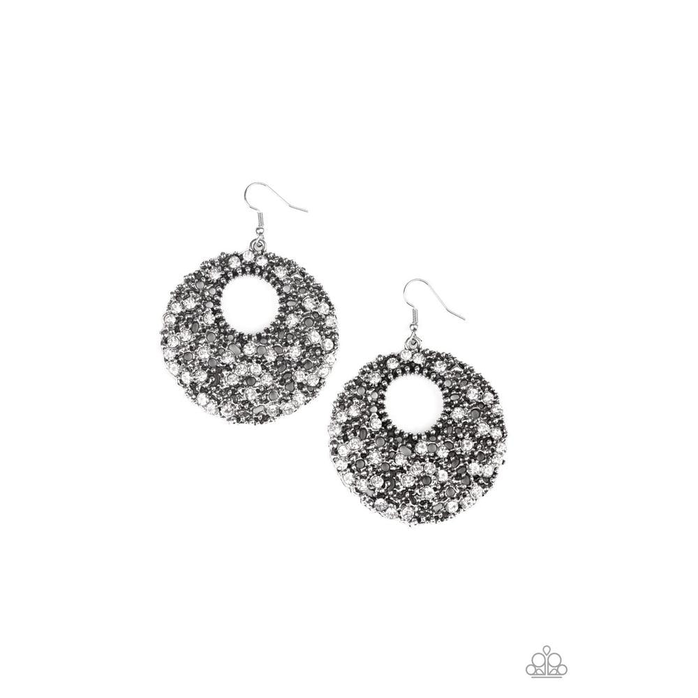 Starry Showcase - White Earrings - Paparazzi - Dare2bdazzlin N Jewelry