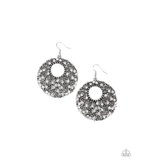Starry Showcase - White Earrings - Paparazzi - Dare2bdazzlin N Jewelry