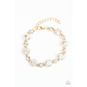Starstruck Sparkle - Gold Bracelet - Paparazzi - Dare2bdazzlin N Jewelry