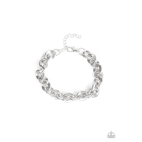 Step It Up Men's Silver Bracelet - Paparazzi - Dare2bdazzlin N Jewelry