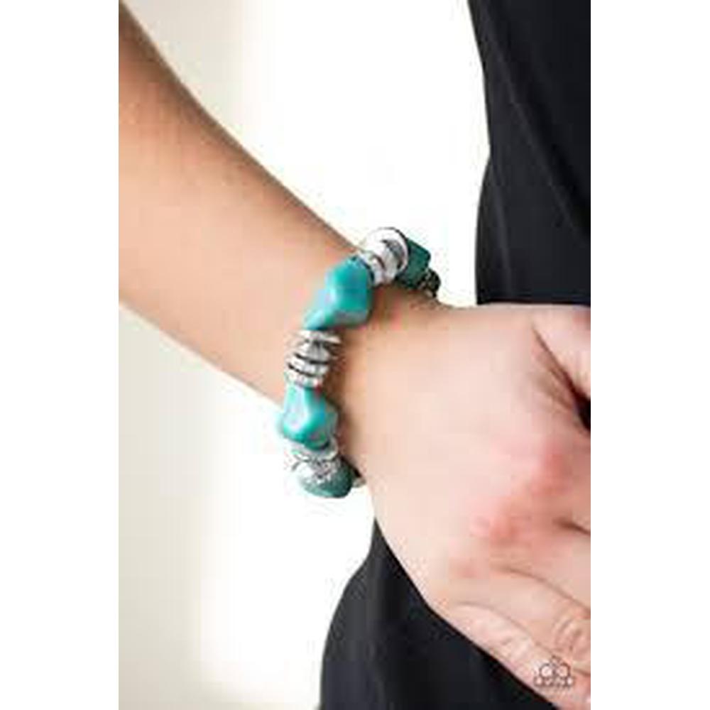 Stone Age Stunner Blue Bracelet - Paparazzi - Paparazzi - Paparazzi - Dare2bdazzlin N Jewelry