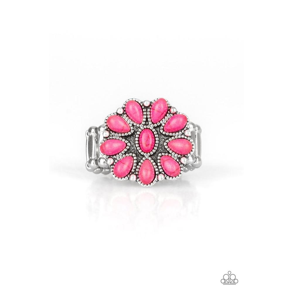 Stone Gardenia Pink Ring - Paparazzi - Dare2bdazzlin N Jewelry