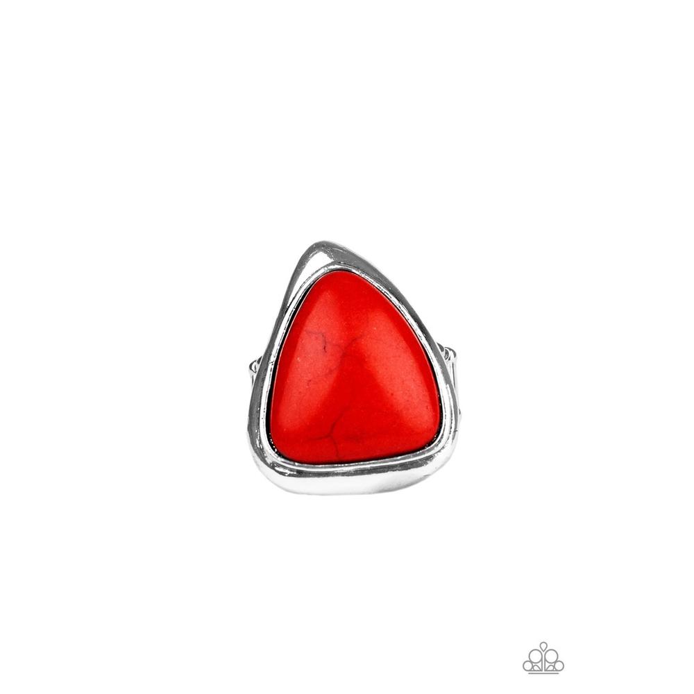 Stone Scene Red Ring - Paparazzi - Dare2bdazzlin N Jewelry