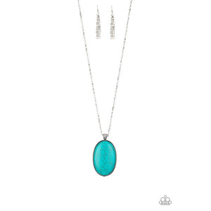 Stone Stampede Blue Necklace - Paparazzi - Dare2bdazzlin N Jewelry