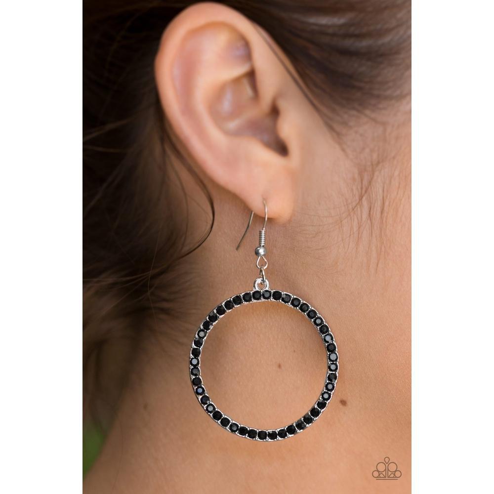 Stoppin Traffic Black Earrings - Paparazzi - Paparazzi - Dare2bdazzlin N Jewelry