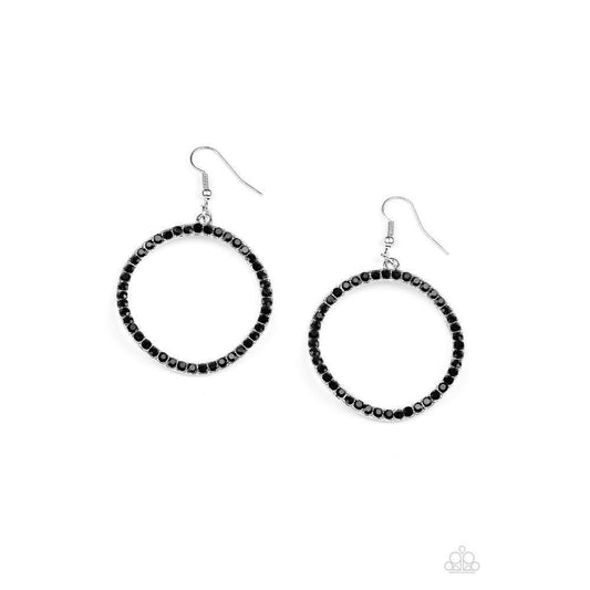 Stoppin Traffic Black Earrings - Paparazzi - Paparazzi - Dare2bdazzlin N Jewelry