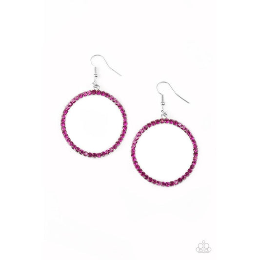 Stoppin Traffic Pink Earrings - Paparazzi - Dare2bdazzlin N Jewelry