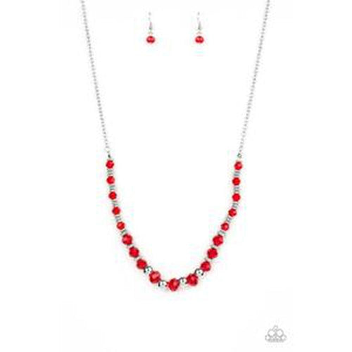 Stratosphere Sparkle Red Necklace - Paparazzi - Dare2bdazzlin N Jewelry