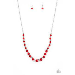 Stratosphere Sparkle Red Necklace - Paparazzi - Dare2bdazzlin N Jewelry