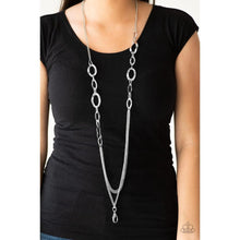 Load image into Gallery viewer, Street Beat - Silver Lanyard Necklace - Paparazzi - Dare2bdazzlin N Jewelry
