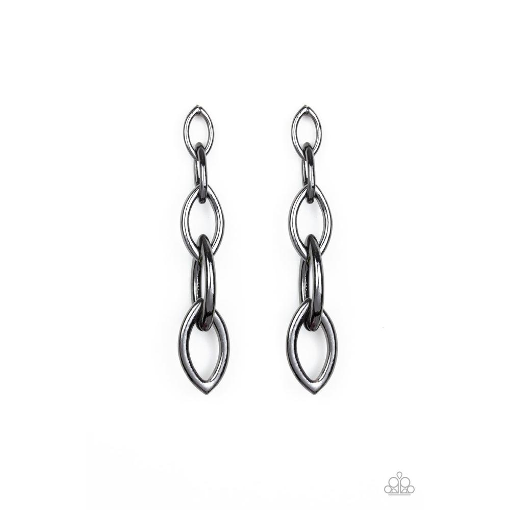 Street Spunk Silver Earrings - Paparazzi - Dare2bdazzlin N Jewelry