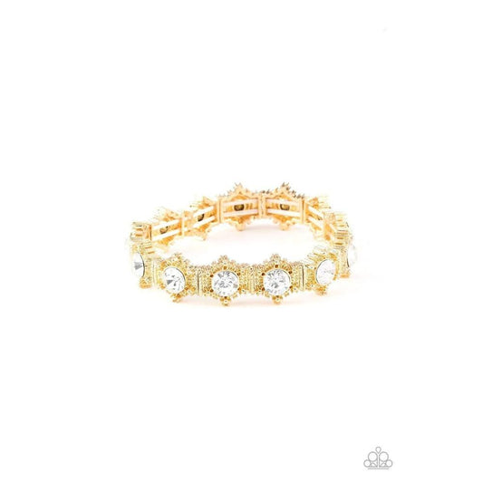 Strut Your Stuff Gold Bracelet - Paparazzi - Paparazzi - Dare2bdazzlin N Jewelry