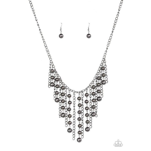STUN Control - Black Necklace - Paparazzi - Paparazzi - Dare2bdazzlin N Jewelry