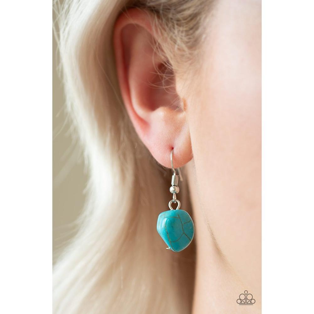 Stunningly Stone Age Blue Necklace - Paparazzi - Dare2bdazzlin N Jewelry