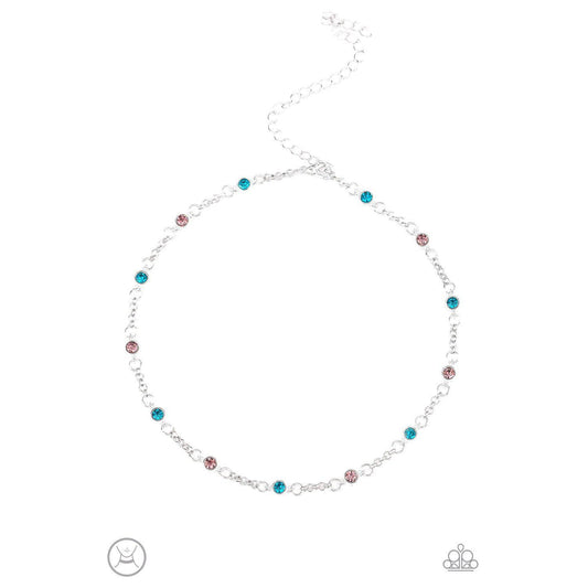 Stunningly Stunning Blue Choker - Paparazzi - Dare2bdazzlin N Jewelry