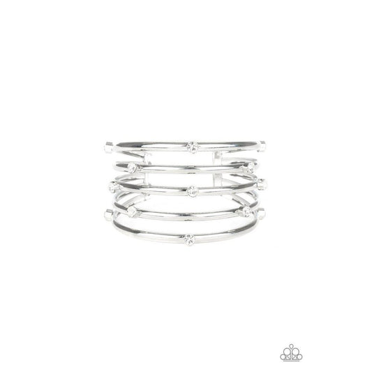 Sugarlicious Sparkle White Bracelet - Paparazzi - Paparazzi - Dare2bdazzlin N Jewelry
